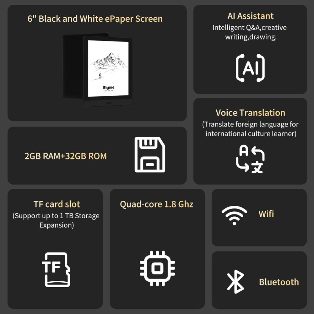قارئ الكتب Bigme Read - الصورة 7