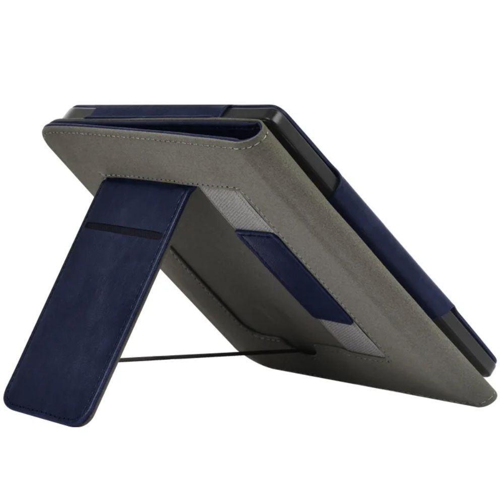 حافظة جلد مزوده بماسك يد وستاند لجهاز Kobo Libra - الصورة 3